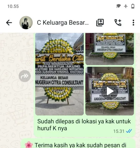 Pengiriman Papan Bunga Duka Pinggir Karanggede
